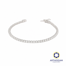Load image into Gallery viewer, Arthesdam Jewellery 18K White Gold Diamond Tennis Bracelet