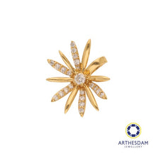 Load image into Gallery viewer, Arthesdam Jewellery 18K Yellow Gold with Diamond Flower Pendant