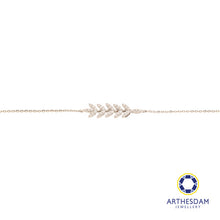 Load image into Gallery viewer, Arthesdam Jewellery 18K White Gold with Diamond Leaves Bracelet