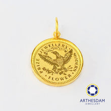 Load image into Gallery viewer, Arthesdam Jewellery 916 Gold Noble Queen Coin Pendant