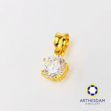 Load image into Gallery viewer, Arthesdam Jewellery 916 Gold Starry Solitaire Pendant