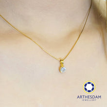 Load image into Gallery viewer, Arthesdam Jewellery 916 Gold Starry Solitaire Pendant
