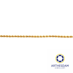 Arthesdam Jewellery 916 Gold Hollow Rope Bracelet