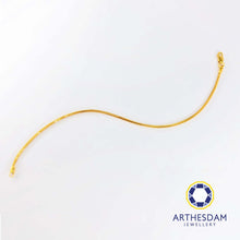 Load image into Gallery viewer, Arthesdam Jewellery 916 Gold Round Box Chain Bracelet