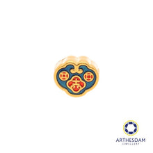 Load image into Gallery viewer, Arthesdam Jewellery 999 Gold Blue Wealth Lock Charm