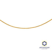 Load image into Gallery viewer, Arthesdam Jewellery 916 Gold Faceted Snake Chain