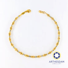 Load image into Gallery viewer, Arthesdam Jewellery 916 Gold Sparkly Multi-tone Balls Bracelet