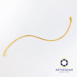 Arthesdam Jewellery 916 Gold Round Box Chain Bracelet