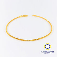 Load image into Gallery viewer, Arthesdam Jewellery 916 Gold Round Box Chain Bracelet
