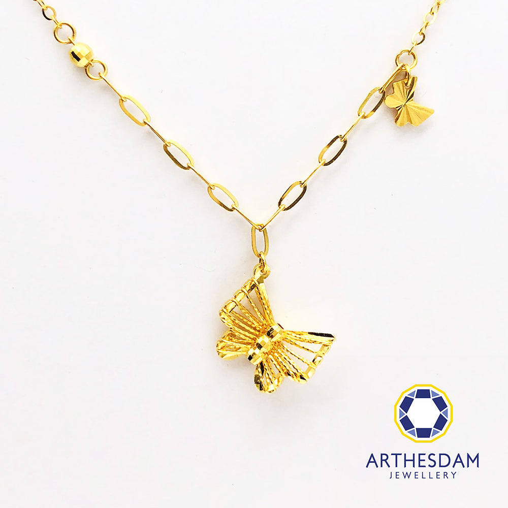 Gold butterfly hotsell choker