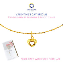 Load image into Gallery viewer, Valentine&#39;s Day Special - 916 Gold Heart Necklace Set
