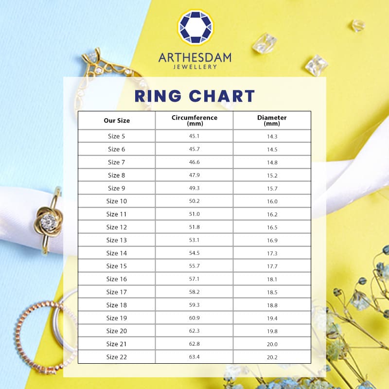 Arthesdam Jewellery 916 Gold Minimalist Thin Ring