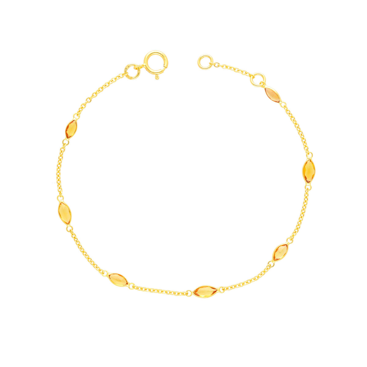 Arthesdam Jewellery 18K Yellow Gold Jaymee Bracelet (Yellow Sapphire)