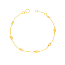 Load image into Gallery viewer, Arthesdam Jewellery 18K Yellow Gold Jaymee Bracelet (Yellow Sapphire)
