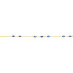 Arthesdam Jewellery 18K Yellow Gold Jasmine Bracelet (Blue Sapphire)