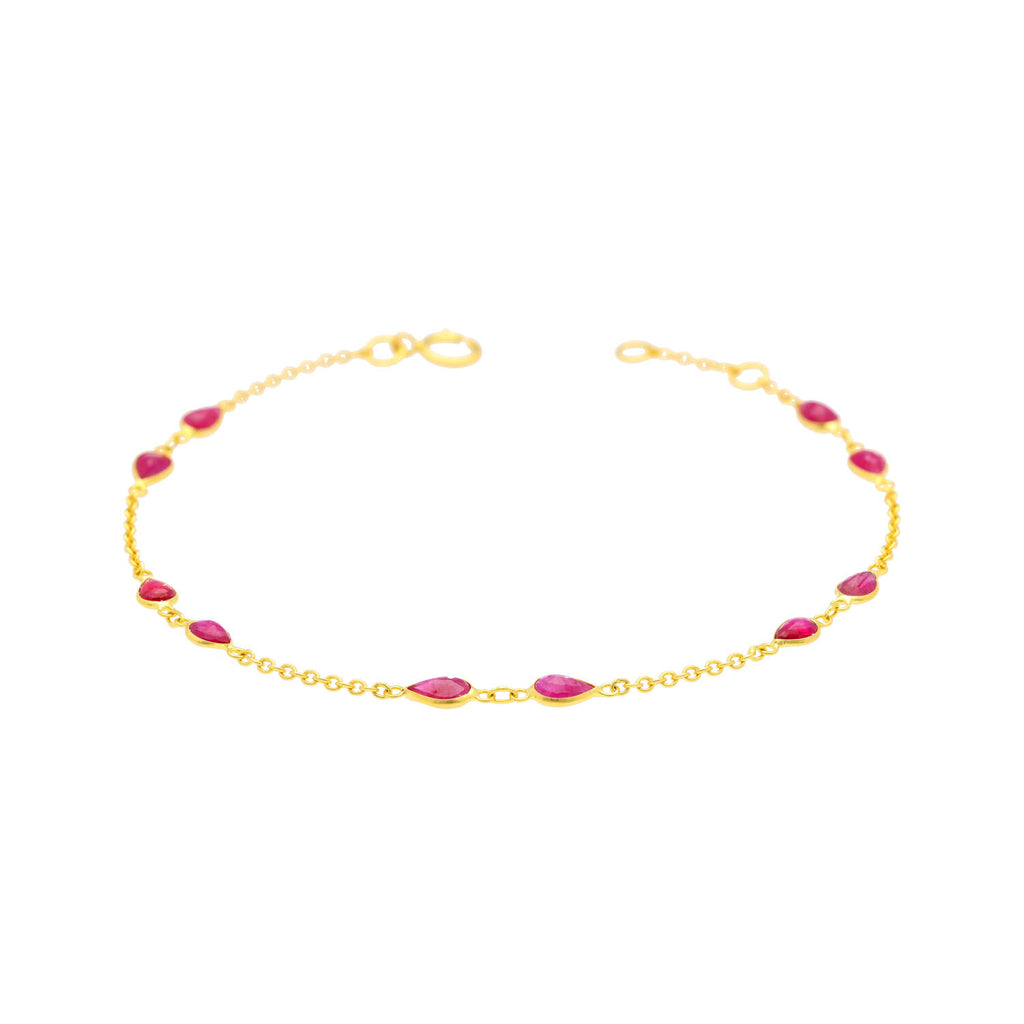 Arthesdam Jewellery 18K Yellow Gold Cheyenne Ruby Bracelet