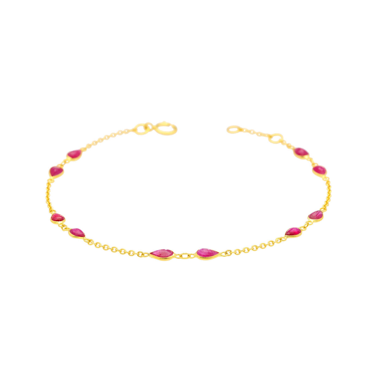 Arthesdam Jewellery 18K Yellow Gold Cheyenne Ruby Bracelet