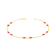 Load image into Gallery viewer, Arthesdam Jewellery 18K Yellow Gold Cheyenne Ruby Bracelet
