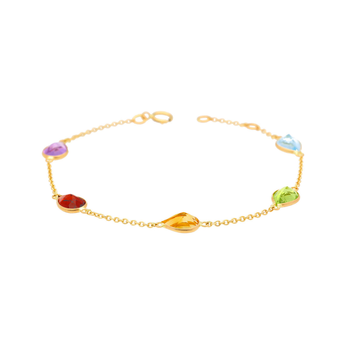 Arthesdam Jewellery 18K Yellow Gold Thanos 5 Gemstones Bracelet