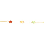 Arthesdam Jewellery 18K Yellow Gold Thanos 5 Gemstones Bracelet