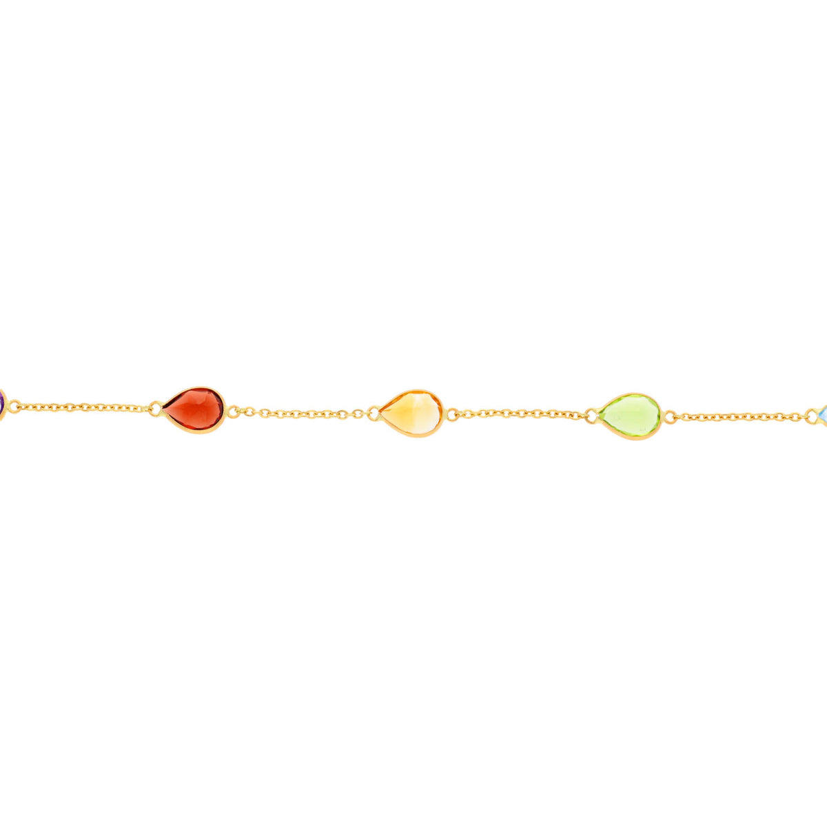 Arthesdam Jewellery 18K Yellow Gold Thanos 5 Gemstones Bracelet