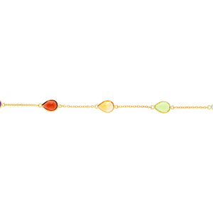 Arthesdam Jewellery 18K Yellow Gold Thanos 5 Gemstones Bracelet