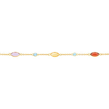 Load image into Gallery viewer, Arthesdam Jewellery 18K Yellow Gold Lyla Multi Gemstones Bracelet
