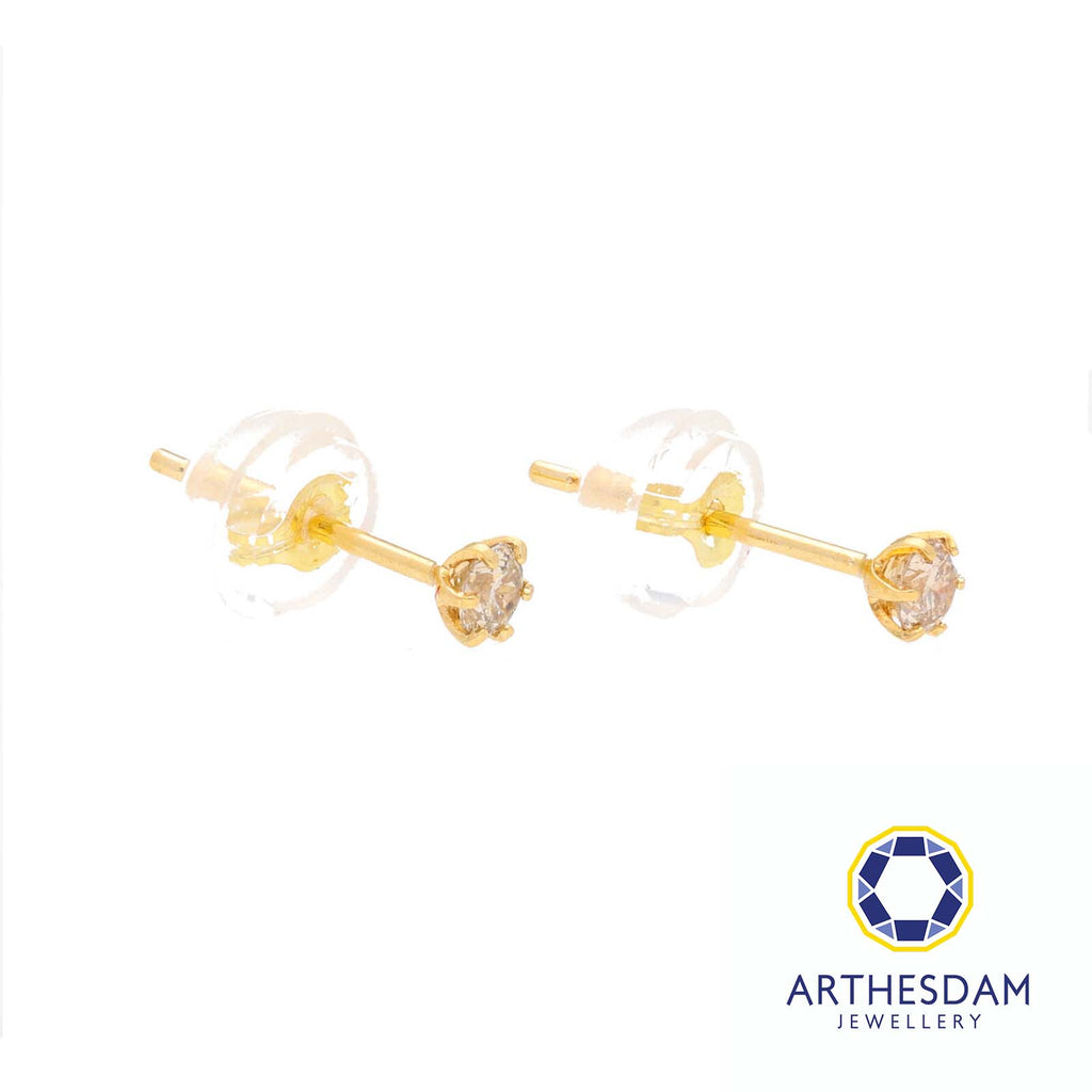 Arthesdam Jewellery 18K Yellow Gold 0.10CT Diamond Earrings