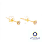 Arthesdam Jewellery 18K Yellow Gold 0.10CT Diamond Earrings