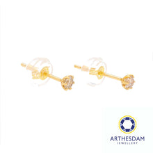 Load image into Gallery viewer, Arthesdam Jewellery 18K Yellow Gold 0.10CT Diamond Earrings
