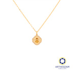 Arthesdam Jewellery 18K Gold Clover Gourd 0.07CT Diamond Necklace