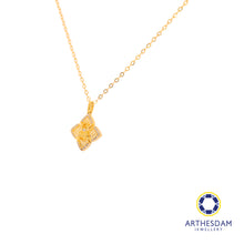 Load image into Gallery viewer, Arthesdam Jewellery 18K Gold Lucky Clover Gourd 0.062CT Diamond Necklace
