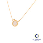 Arthesdam Jewellery 18K Gold Mother-of-pearl FOREVER 0.075CT Diamond Necklace