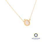 Arthesdam Jewellery 18K Gold Mother-of-pearl FOREVER 0.075CT Diamond Necklace