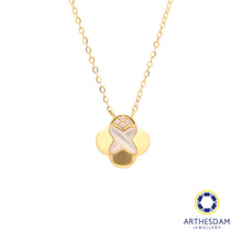 Load image into Gallery viewer, Arthesdam Jewellery 18K Gold Mother-of-pearl Clover 0.02CT Diamond Necklace
