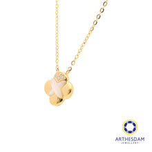 Load image into Gallery viewer, Arthesdam Jewellery 18K Gold Mother-of-pearl Clover 0.02CT Diamond Necklace
