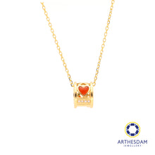 Load image into Gallery viewer, Arthesdam Jewellery 18K Gold Charm Heart 0.013CT Diamond Necklace
