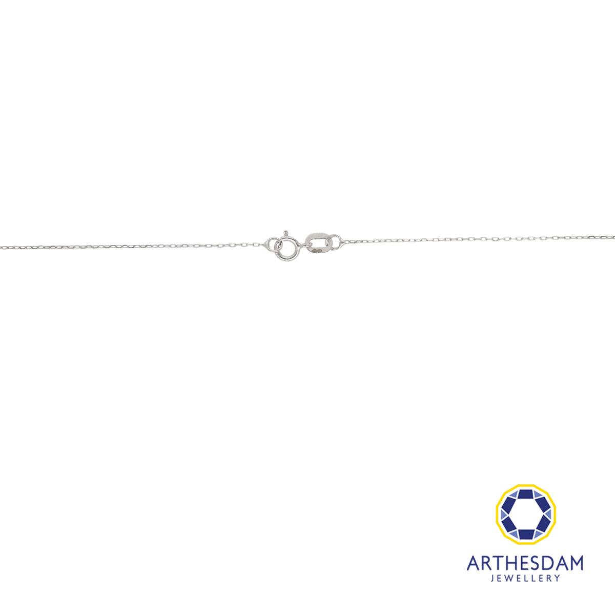 Arthesdam Jewellery 9K White Gold Diamond Ring Pendant Chain Set 0.17CT