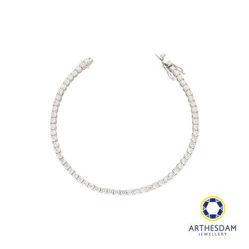 Arthesdam Jewellery 18K White Gold Diamond Tennis Bracelet