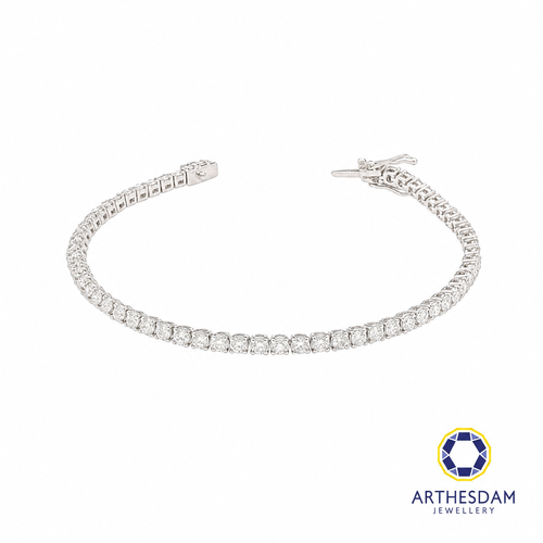 Arthesdam Jewellery 18K White Gold Diamond Tennis Bracelet