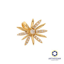 Load image into Gallery viewer, Arthesdam Jewellery 18K Yellow Gold with Diamond Flower Pendant
