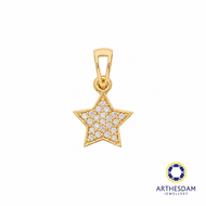 Arthesdam Jewellery 18K Yellow Gold Diamond Star Pendant