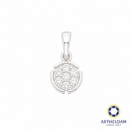 Arthesdam Jewellery 18K White Gold Round Diamond Pendant