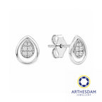 Arthesdam Jewellery 18K White Gold with Diamond Raindrop Earrings