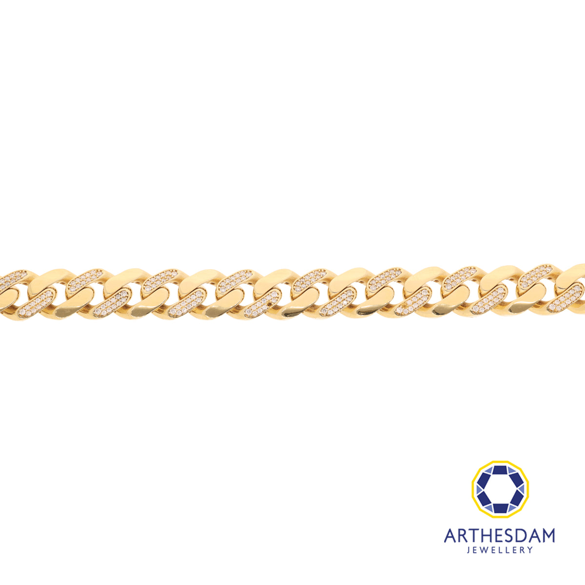 Arthesdam Jewellery 18K Yellow Gold Sparkling Cowboy Bracelet