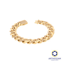 Load image into Gallery viewer, Arthesdam Jewellery 18K Yellow Gold Sparkling Cowboy Bracelet
