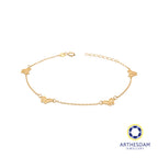 Arthesdam Jewellery 18K Yellow Gold Elegant Butterfly Bracelet