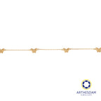 Arthesdam Jewellery 18K Yellow Gold Elegant Butterfly Bracelet