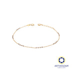 Arthesdam Jewellery 18K Yellow Gold Two-Toned Ball Bracelet