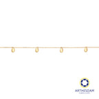 Arthesdam Jewellery 18K Yellow Gold Dangling Oval Bracelet